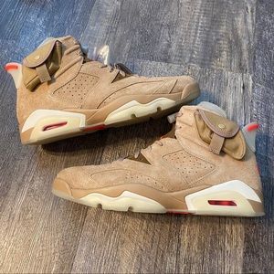 Air Jordan 6 British Khaki Travis Scott